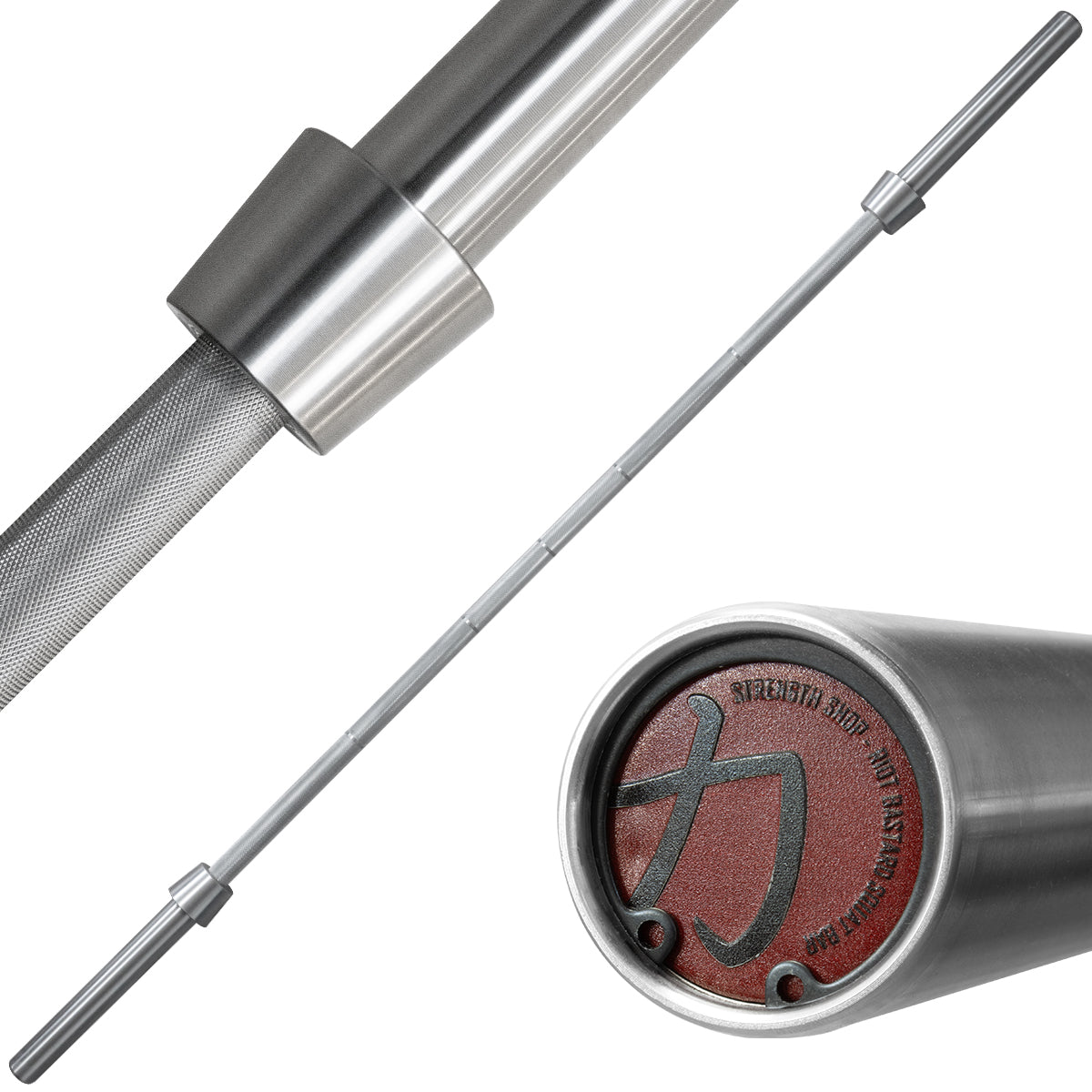 Riot Squat Bar - 35mm, 25 kg - Fully Knurled - Strength Shop