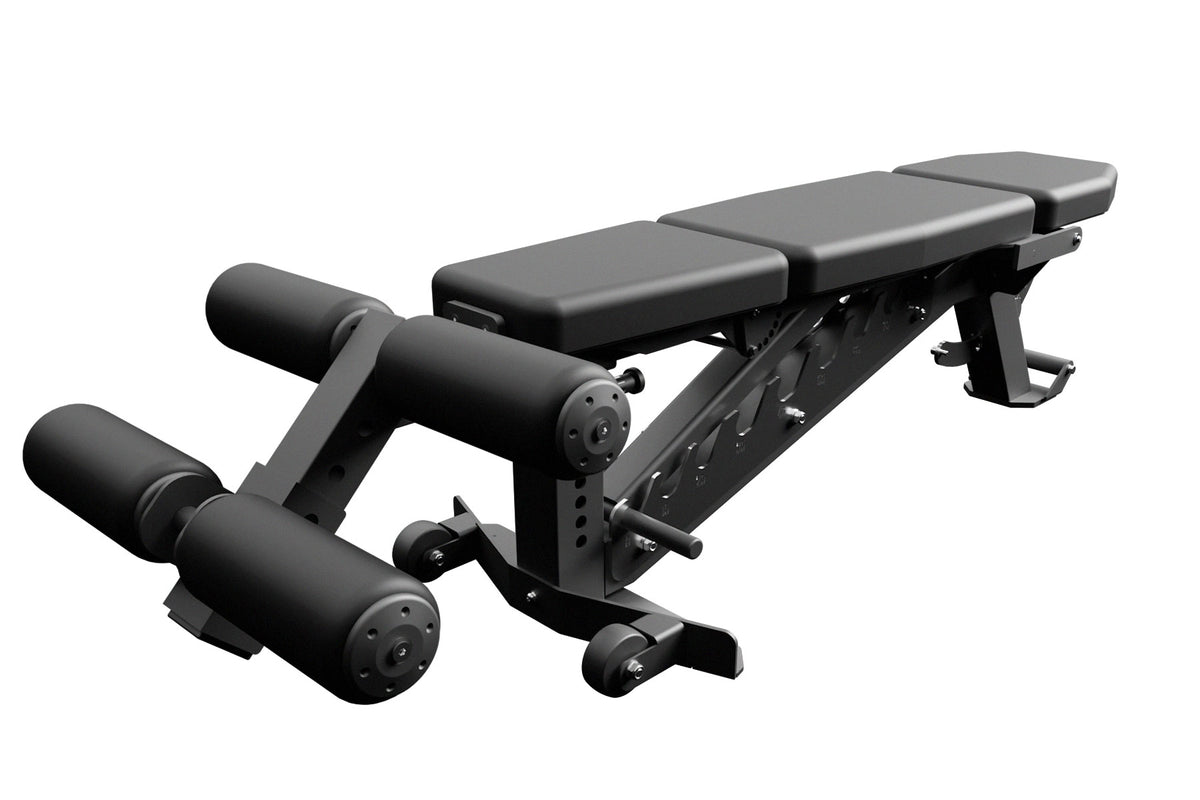Riot FID Utility Bench 2.0 + Leg Roller | Adjustable Weight Bench Bundle