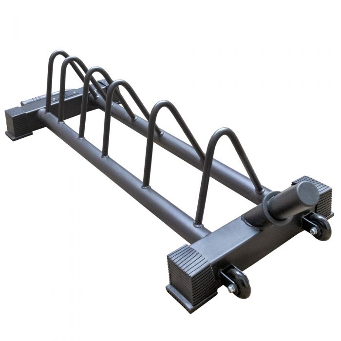 Bumper Plate Toast Rack – Horizontal Storage, Black - Strength Shop