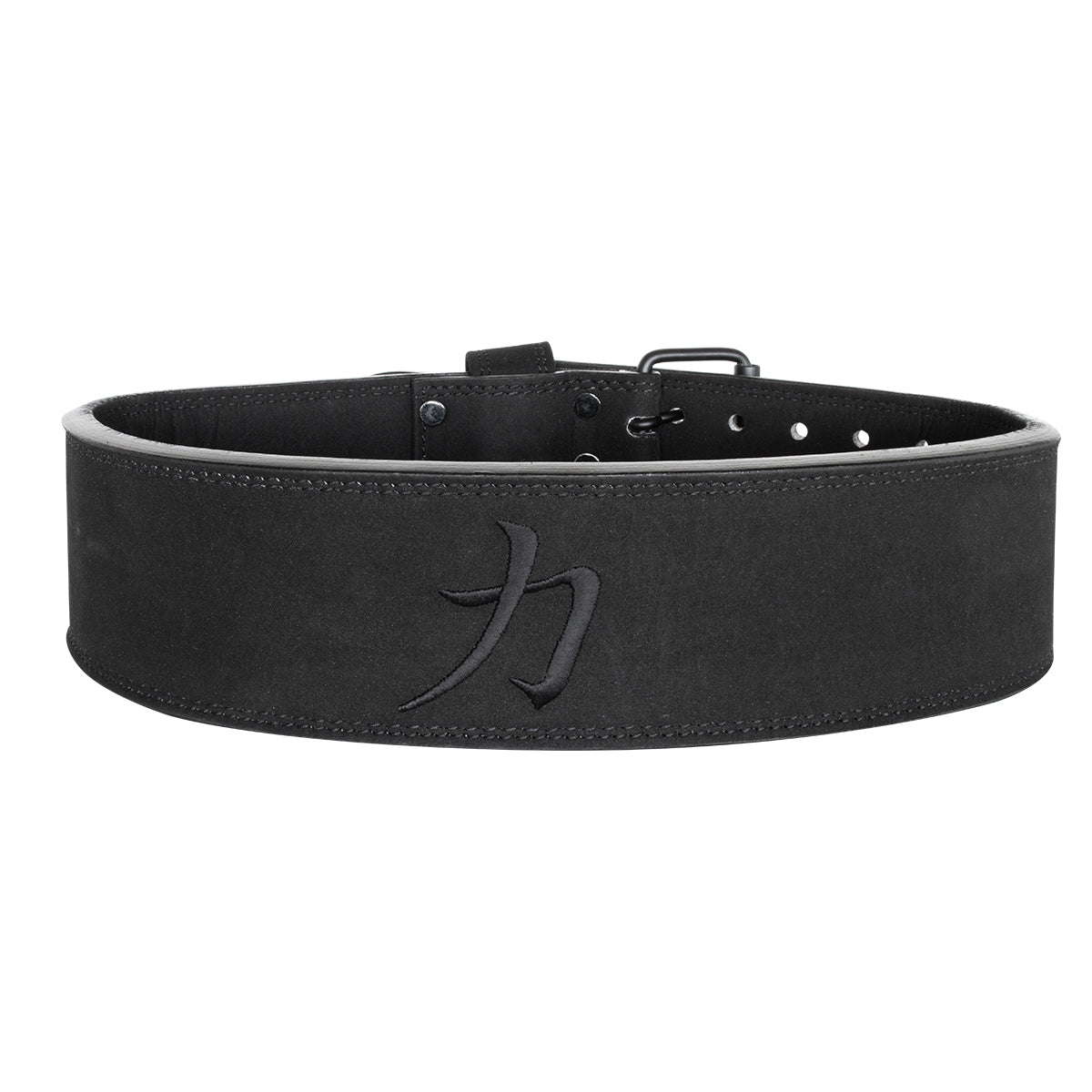 Double Prong Belt, All Black, 10MM - IPF Approved - Strength Shop
