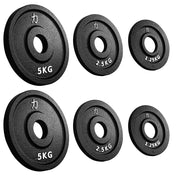 Riot Cast Iron Plate Package Powerlifting - 2 X 5KG, 2 X 2.5KG, 2 X 1.25KG - Strength Shop