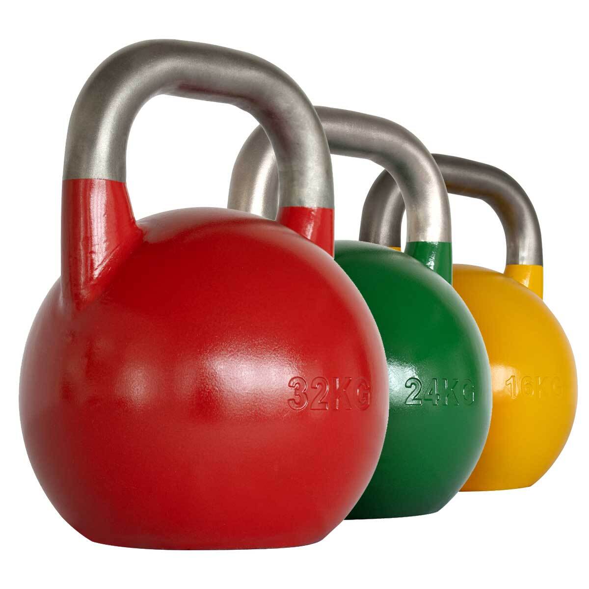 B-WARE Stainless Steel Competition Kettlebells - 4-36KG - Strength Shop