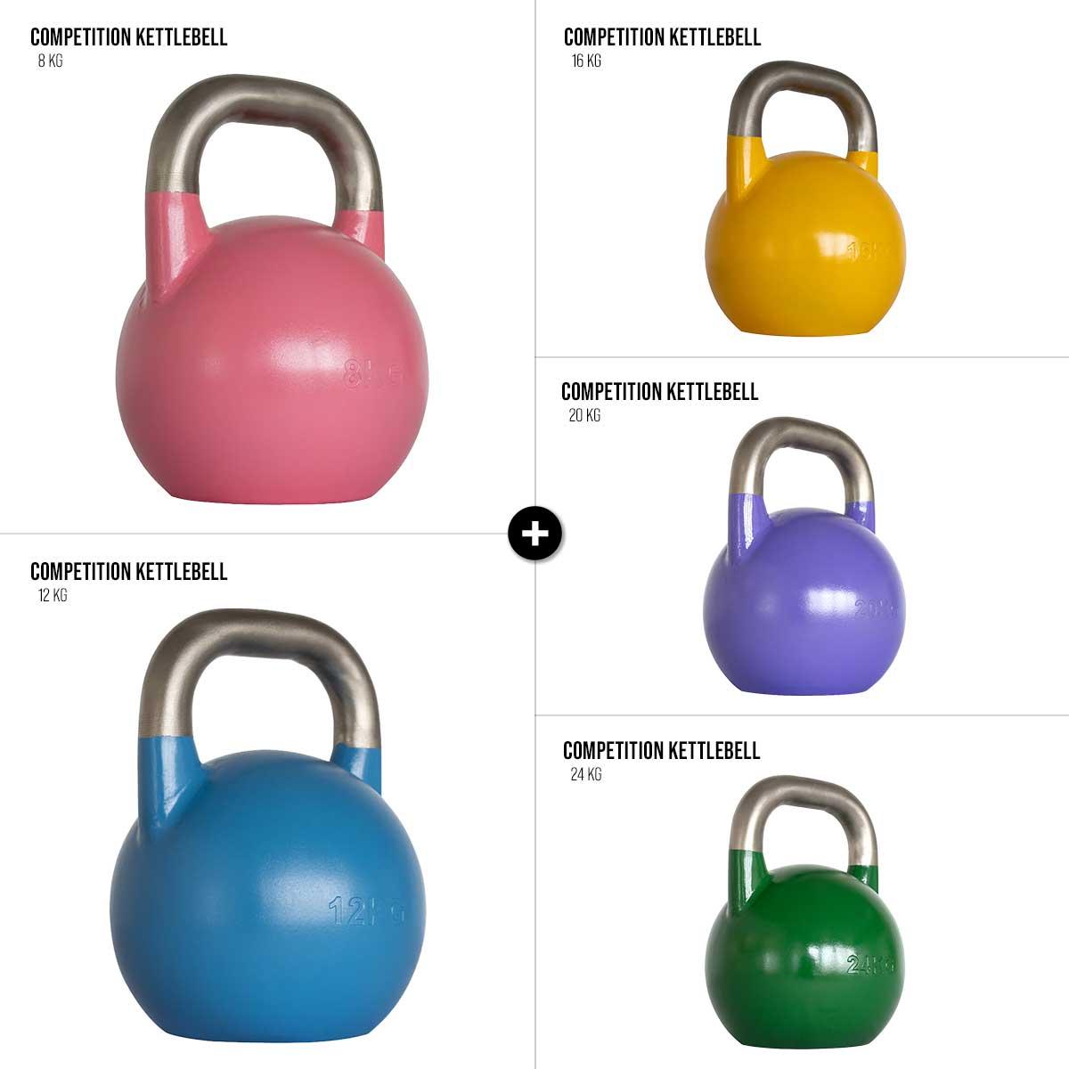 Stainless Steel Competition Kettlebell Sets - Strength Shop