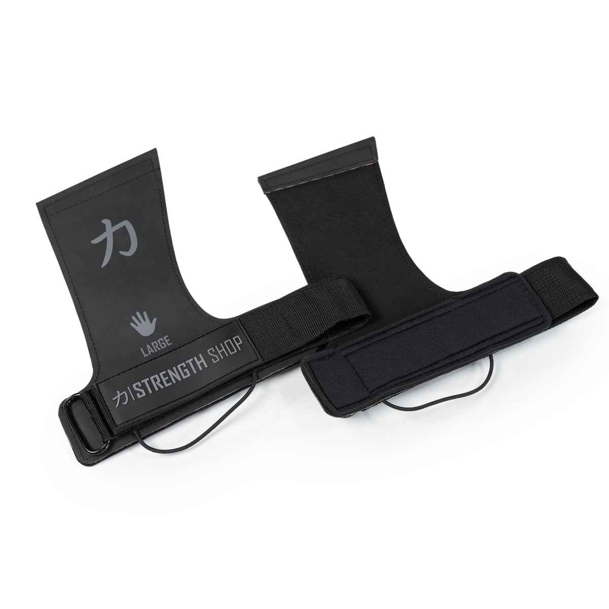 Kevlar Lifting Grips, Black - Strength Shop