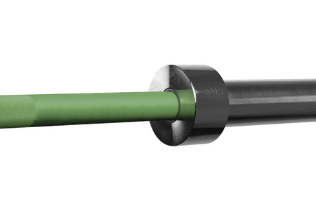 Original Texas Deadlift Bar - Chrome Sleeves, Bazooka Green Bar - Strength Shop