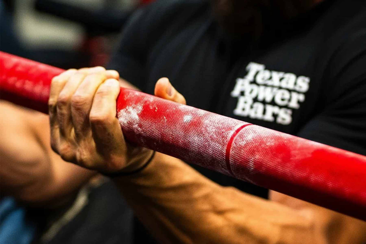 Original Texas Fat Axle Power Bar - 2" Axle - Red Cerakote - Strength Shop