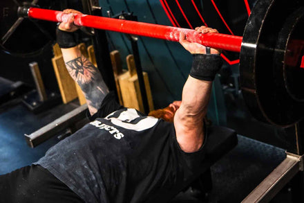 Original Texas Fat Axle Power Bar - 2" Axle - Red Cerakote - Strength Shop