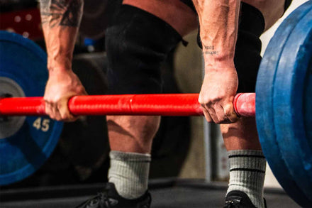 Original Texas Fat Axle Power Bar - 2" Axle - Red Cerakote - Strength Shop