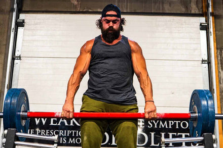 Original Texas Fat Axle Power Bar - 2" Axle - Red Cerakote - Strength Shop