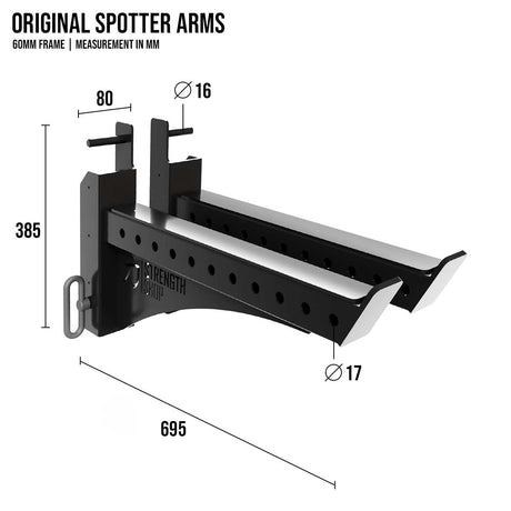 B-WARE Original MRR 60 | Spotter Arms, Pair - Strength Shop