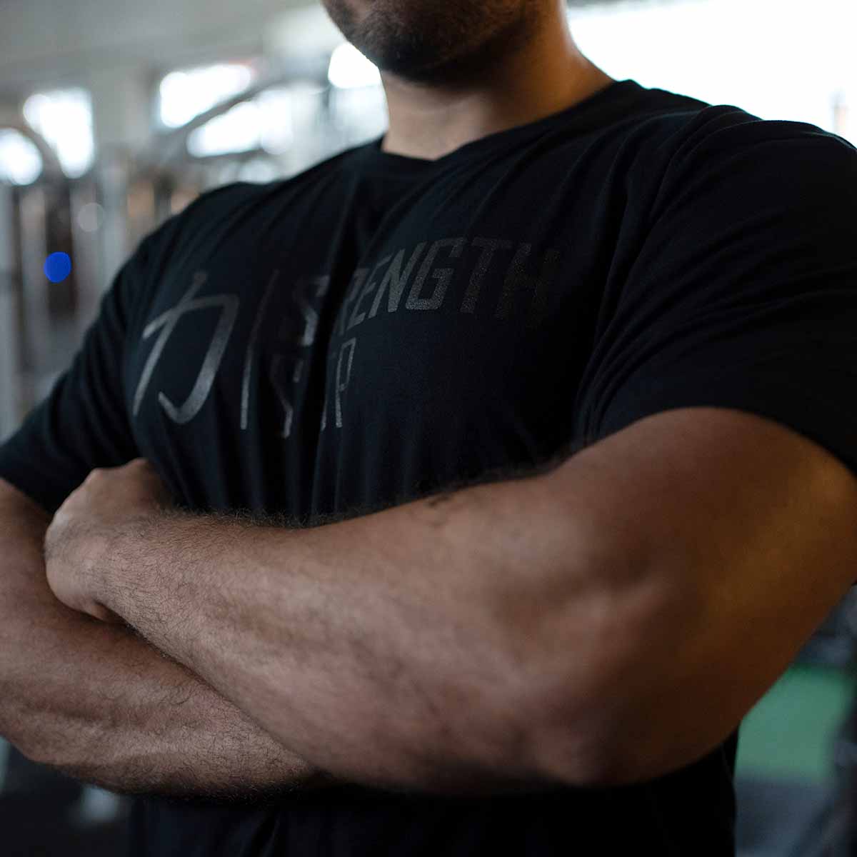 Strength Wear Logo T-Shirt V3 – All Black - Strength Shop