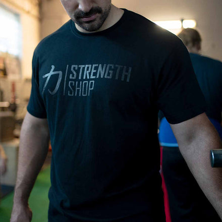 Strength Wear Logo T-Shirt V3 – All Black - Strength Shop
