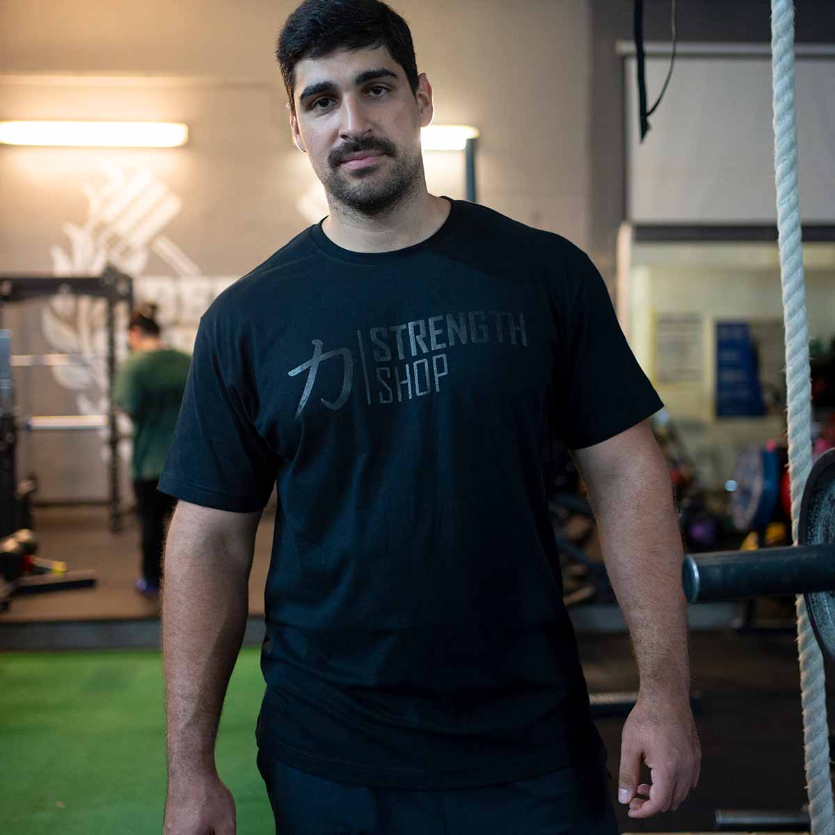 Strength Wear Logo T-Shirt V3 – All Black - Strength Shop