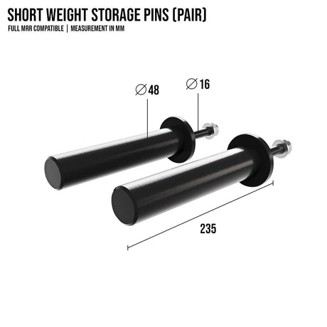 B-WARE Short Weight Storage Pins, Pair | MRR Compatible - Strength Shop