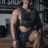 B-WARE Heavy Duty Weighted Vest Adjustable - 20KG - Strength Shop