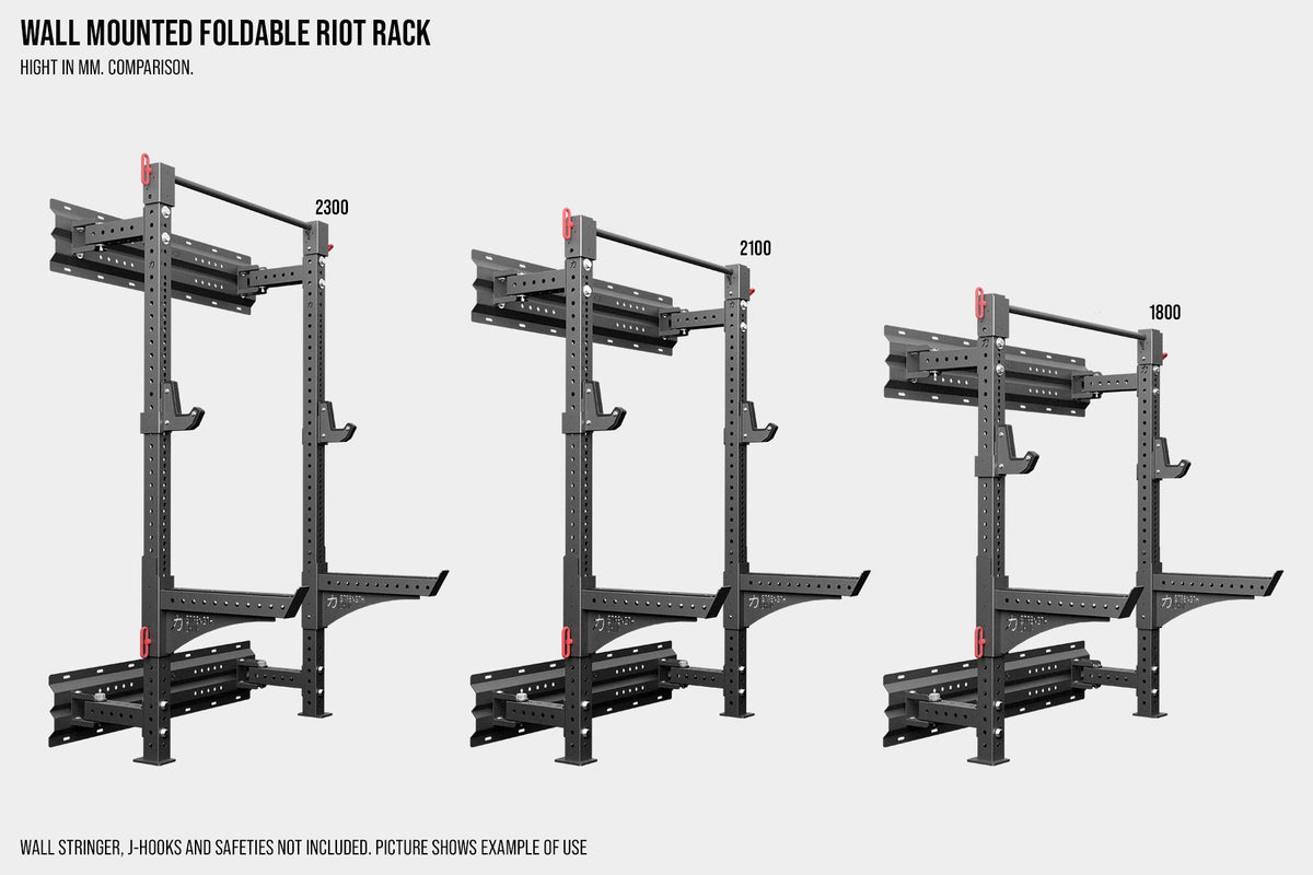 Riot MRR Wall-Mounted Foldable Rack - Strength Shop