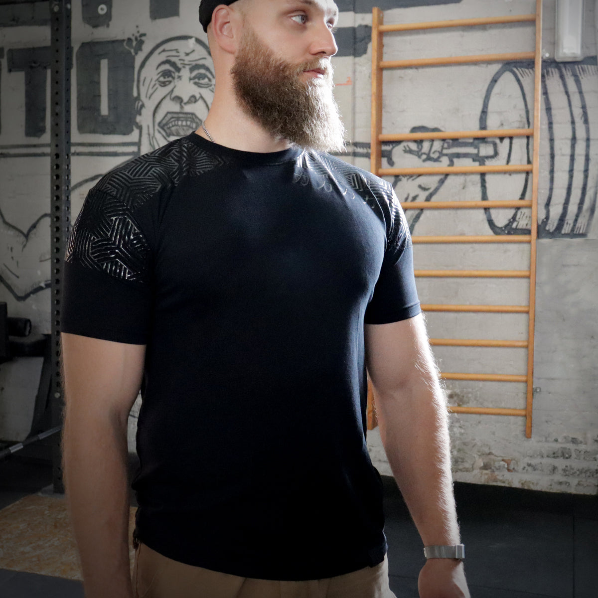 Barbell Grip Shirt, Black - Strength Shop