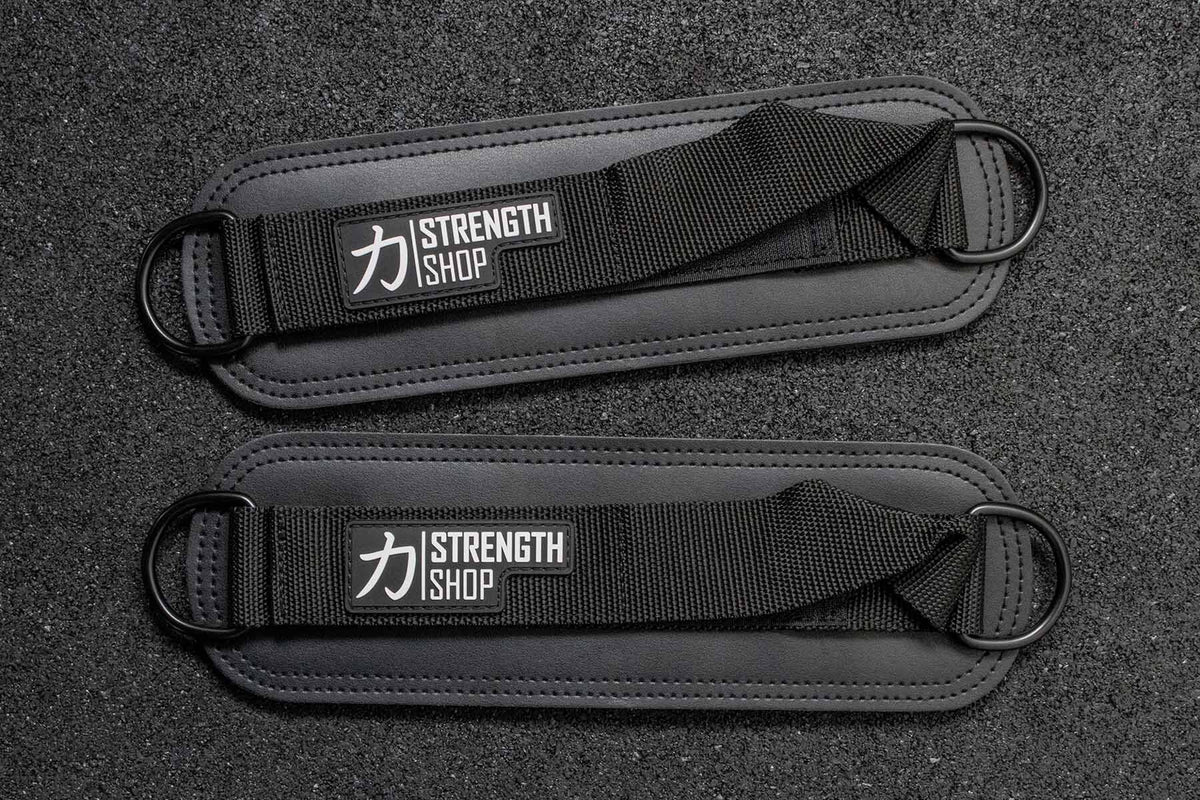 Padded Ankle Cuffs for Cable Kickbacks, Glute & Leg Training (Pair) - Strength Shop