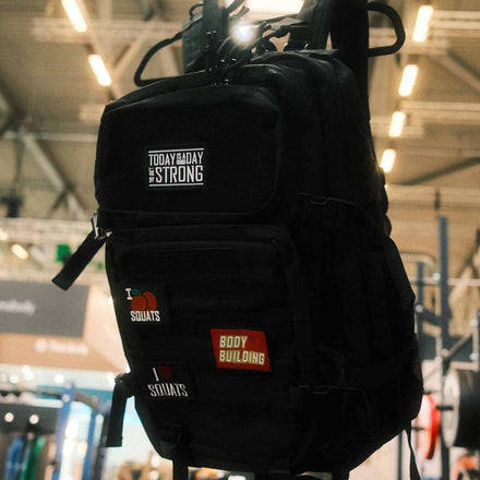 Training Backpack 2.0, Black - Add Extra Patches - Strength Shop