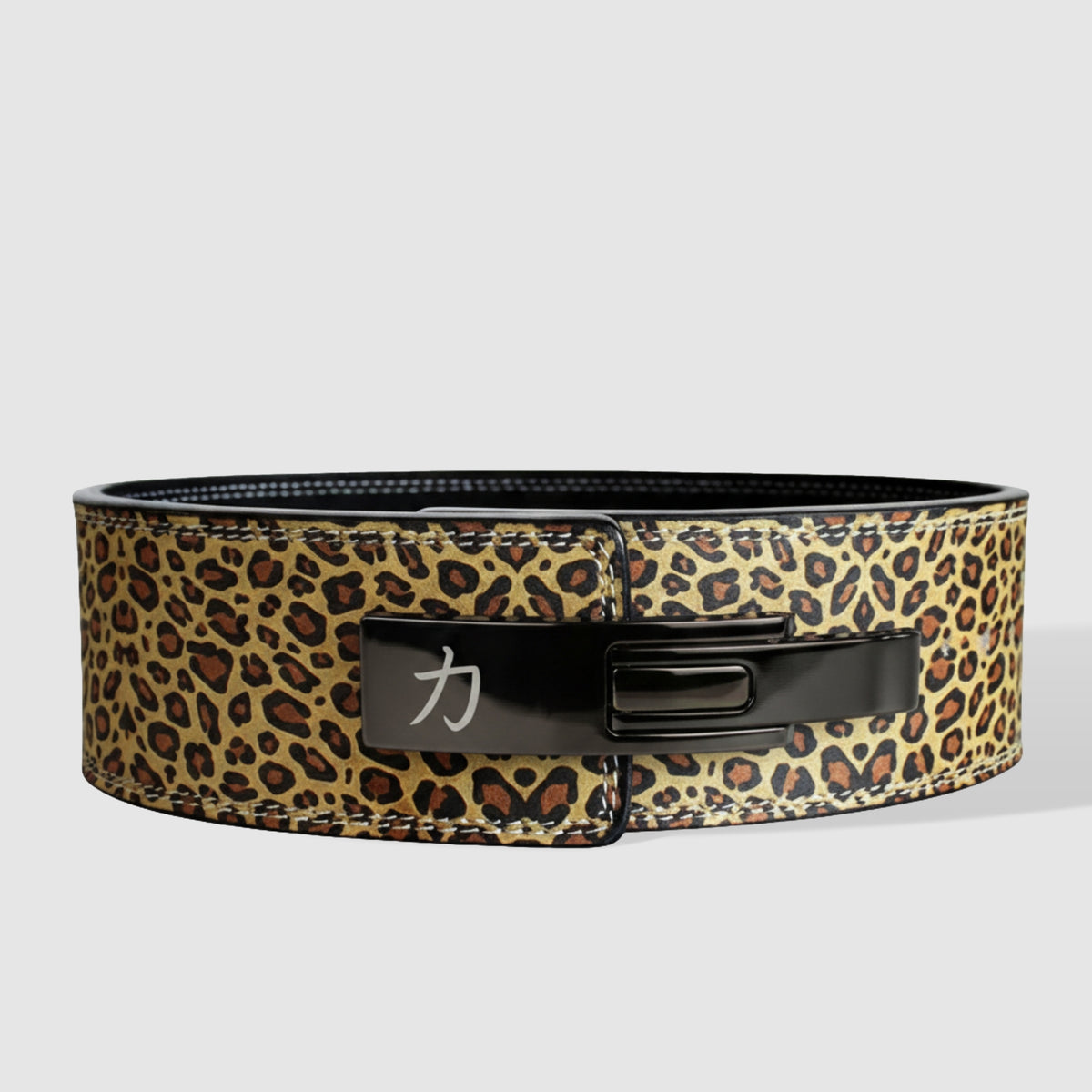 Leopard Print Lever Belt, 10mm - IPF Approved - Strength Shop