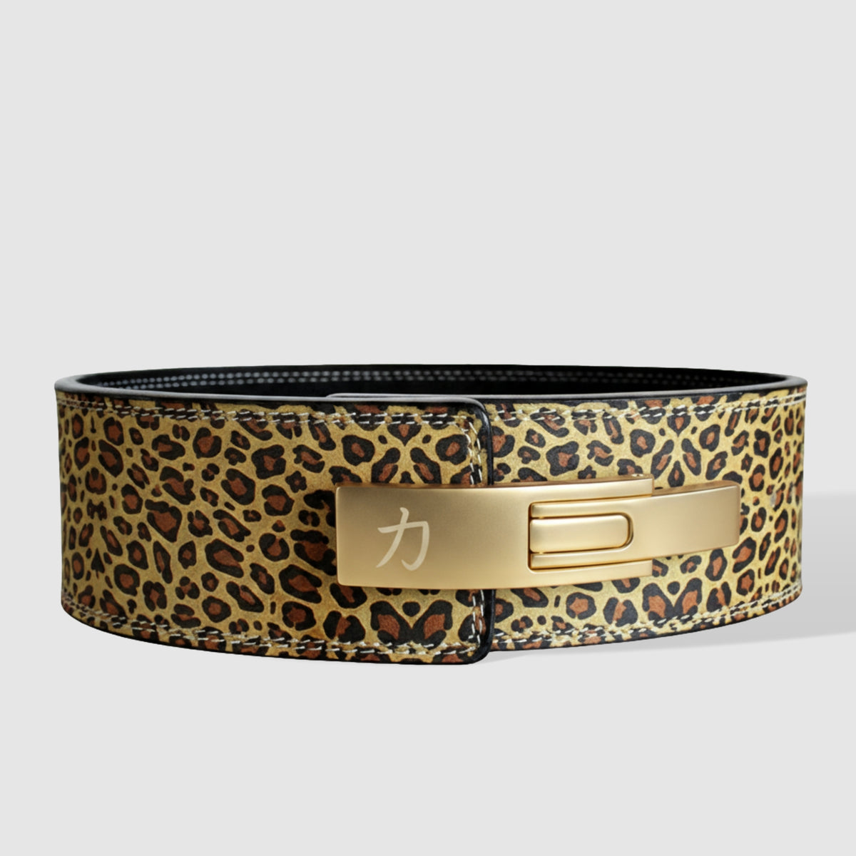 Leopard Print Lever Belt, 10mm - IPF Approved - Strength Shop