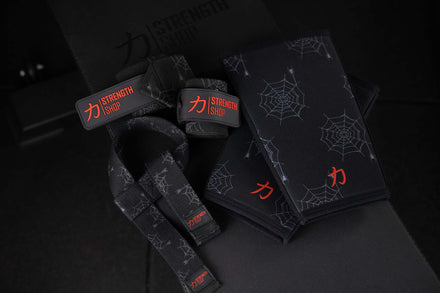 Strength Shop 7mm Inferno Neoprene Knee Sleeves - Spider Pattern - IPF Approved (Pair) - Strength Shop