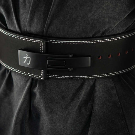 Black Lever Belt, 10mm - IPF Approved - Strength Shop