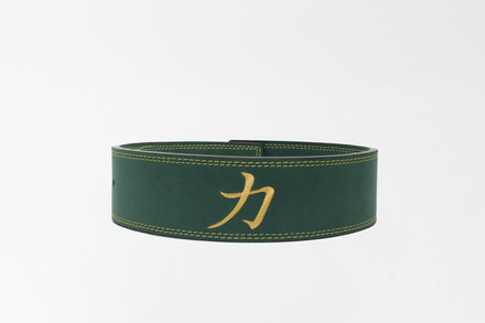 Vintage Green Lever Belt, 10mm - IPF Approved - Strength Shop