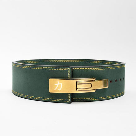 Vintage Green Lever Belt, 10mm - IPF Approved - Strength Shop