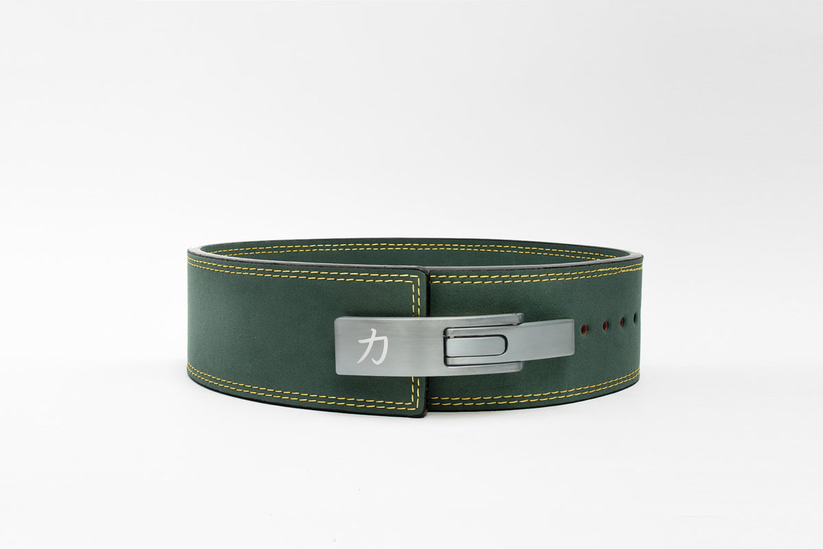 Vintage Green Lever Belt, 10mm - IPF Approved - Strength Shop