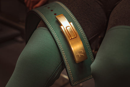 Vintage Green Lever Belt, 10mm - IPF Approved - Strength Shop