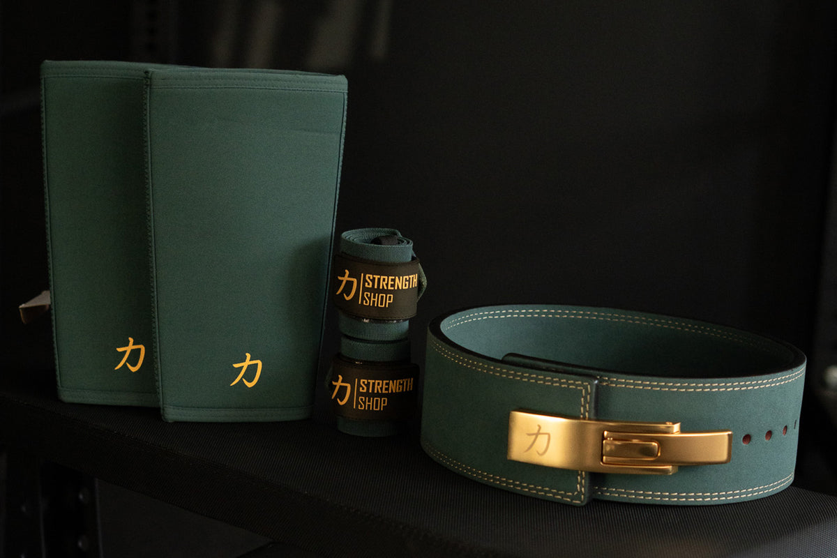 Vintage Green Lever Belt, 10mm - IPF Approved - Strength Shop