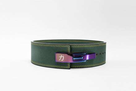 Vintage Green Lever Belt, 10mm - IPF Approved - Strength Shop