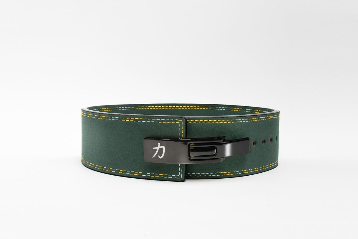 Vintage Green Lever Belt, 10mm - IPF Approved - Strength Shop