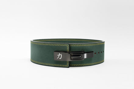 Vintage Green Lever Belt, 10mm - IPF Approved - Strength Shop