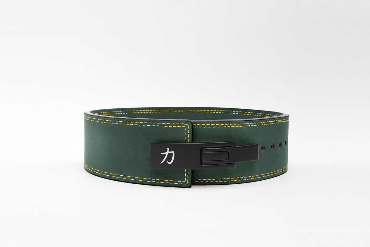 Vintage Green Lever Belt, 10mm - IPF Approved - Strength Shop