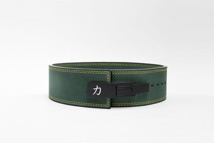 Vintage Green Lever Belt, 10mm - IPF Approved - Strength Shop