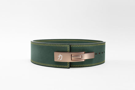 Vintage Green Lever Belt, 10mm - IPF Approved - Strength Shop