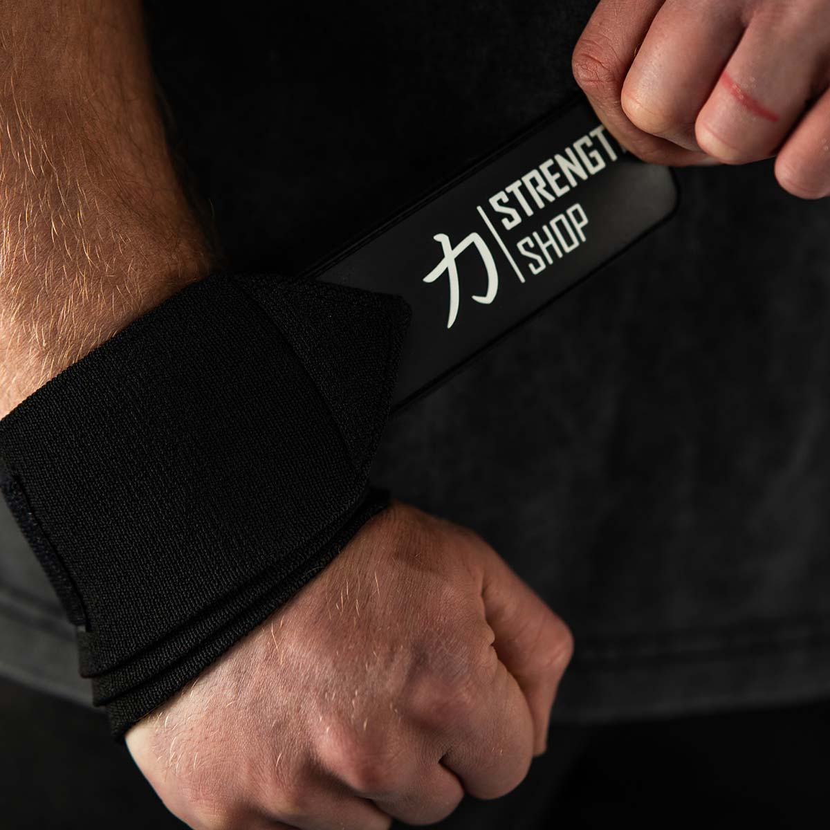 Medium Wrist Wraps, Black, 30CM/60CM - IPF Approved - Strength Shop