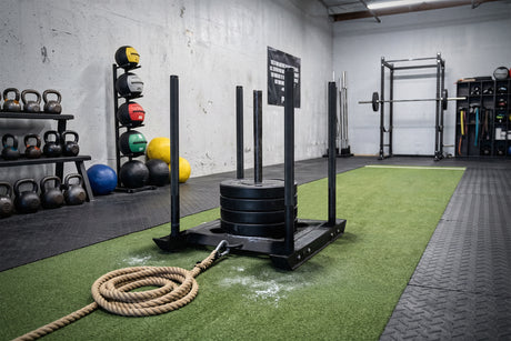 B-WARE 4-Pole Power Sled – Competition Push & Pull Sled - Strength Shop