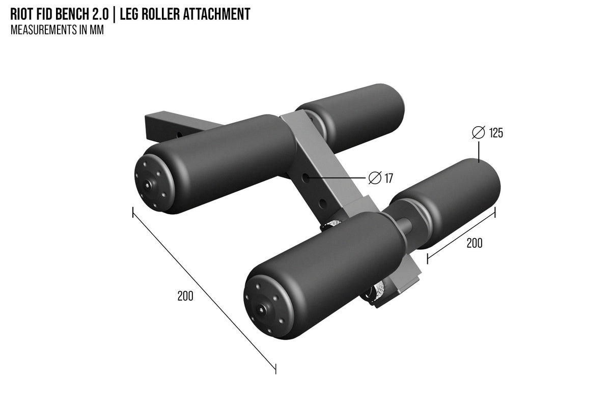 Riot FID Utility Bench 2.0 + Leg Roller | Adjustable Weight Bench Bundle