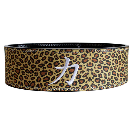Leopard Print Lever Belt, 10mm - IPF Approved - Strength Shop