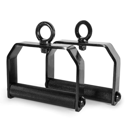 B-WARE 360° Rotating Handles - Knurled /w Heavy-Duty Carabiner - Strength Shop