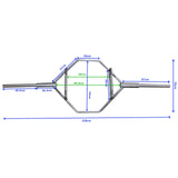 Heavy Duty Olympic Hex/Trap Bar - 2.38M - Strength Shop