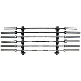 Wall Mountable Horizontal Bar Holder - 6 Bars - Strength Shop