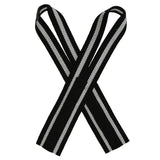 Zhang Kong ZKC Black/White Weightlifting Straps, Normal - Cotton - Strength Shop