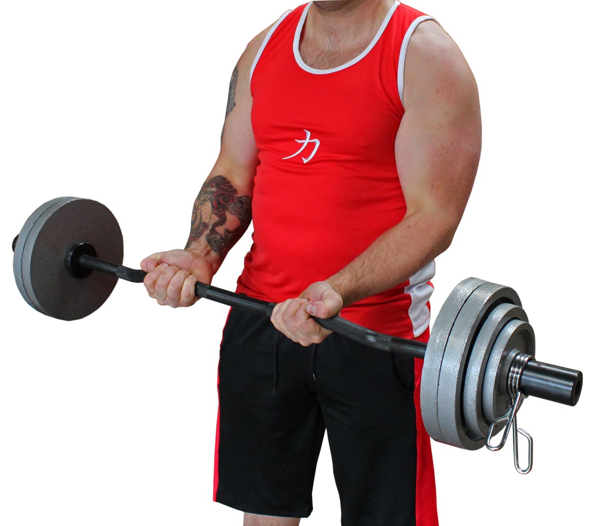 EZ Olympic Curl Bar, 6.7KG - E-Coat - Strength Shop