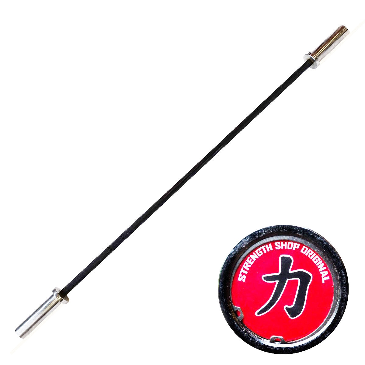 Youth Weightlifting Bar, Spring Steel Shaft, Needle Bearings - 10KG - Strength Shop