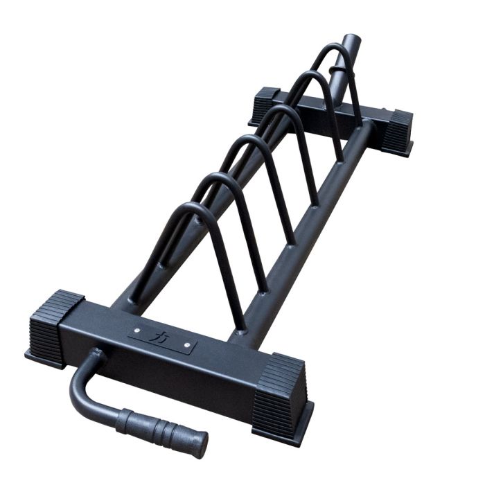 Bumper Plate Toast Rack – Horizontal Storage, Black - Strength Shop