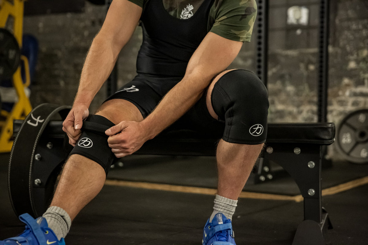 Strength Shop 7mm Inferno Neoprene Knee Sleeves - Black - IPF Approved (Pair) - Strength Shop